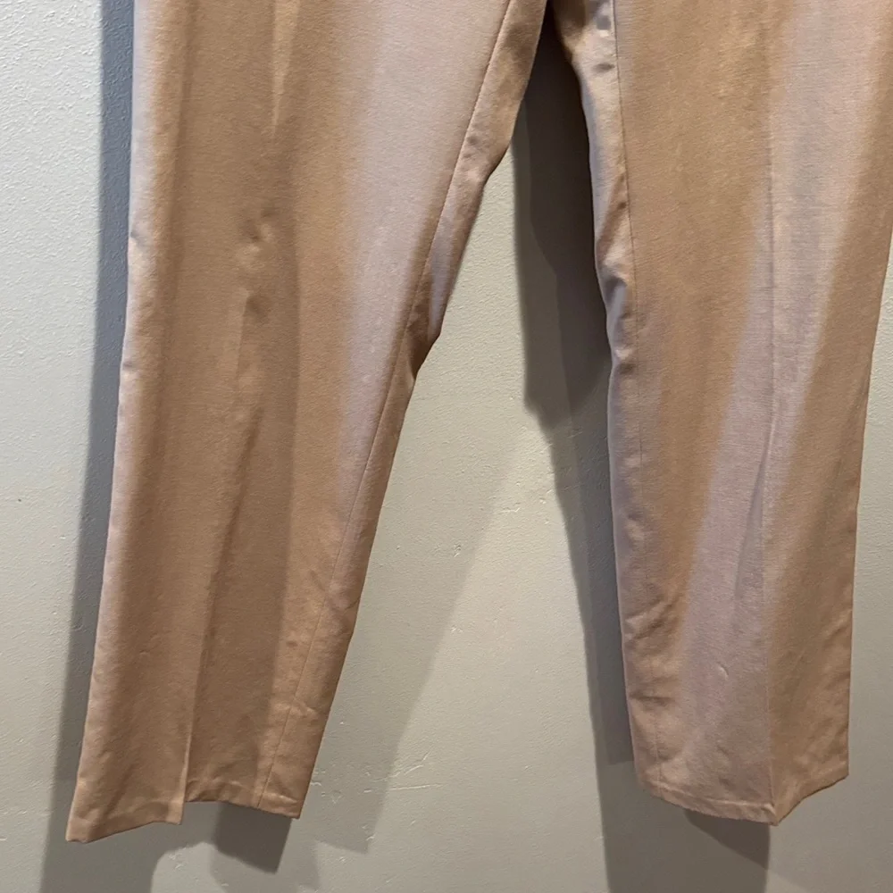 New NWT John Varvatos Thompson Men's Classic Straight-Leg Dress Tan Khaki Pants